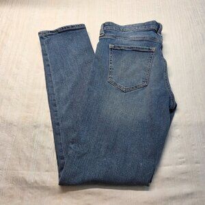 Gap Size 28 Regular Faded Light Wash Denim Blue Straight Leg Jeans